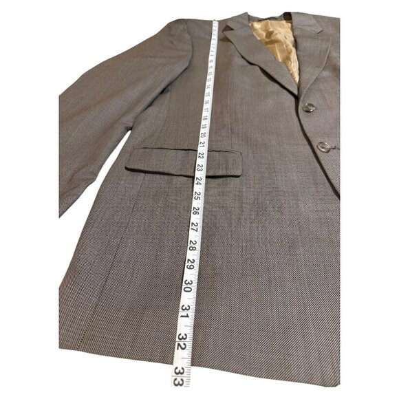 Lauren Ralph Lauren Mens 44L Wool Blazer Gray Made In Canada Classic Style - Picture 4 of 15
